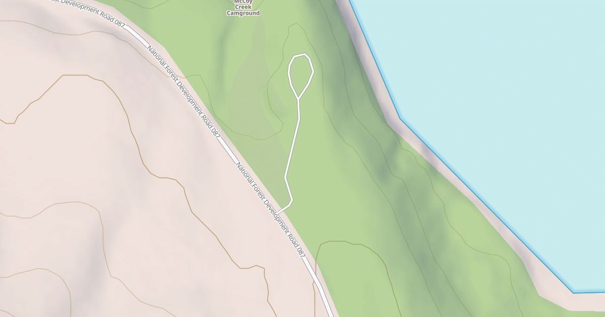 Map preview of MCCOY CREEK CG LOOP B