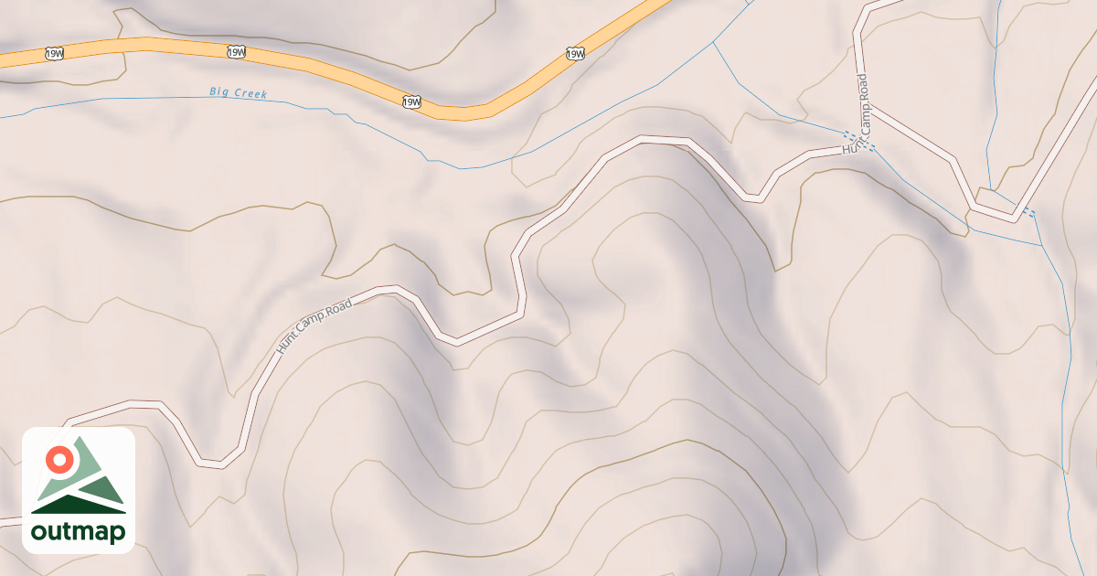 Map of HUNT CAMP RD