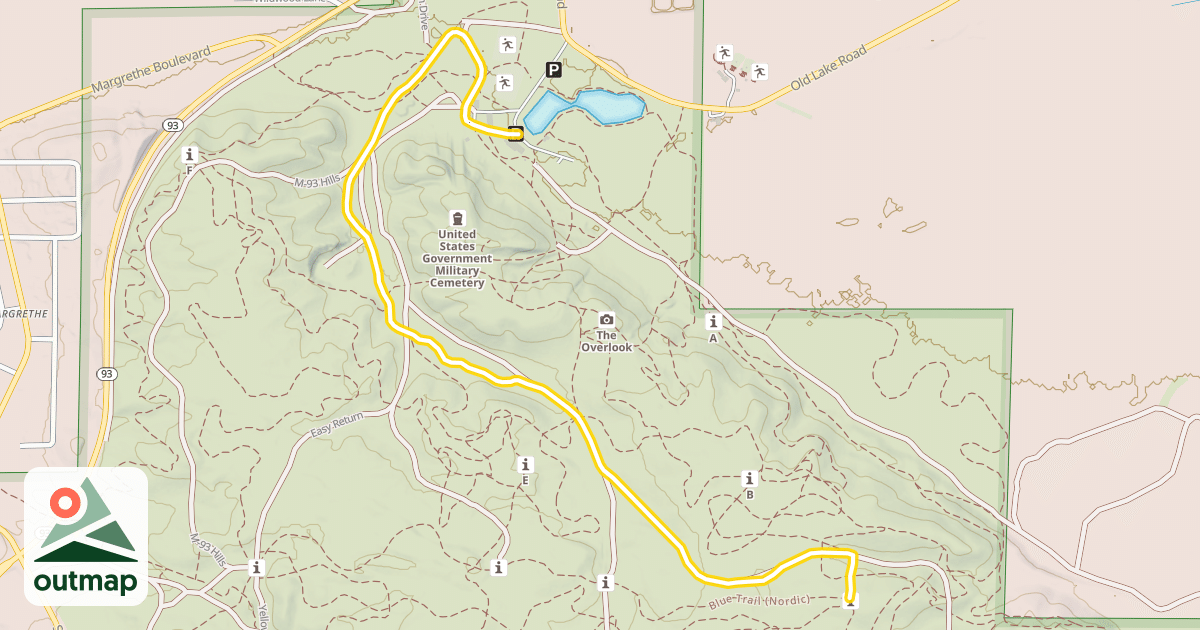 Map of All Trail (Out Return)