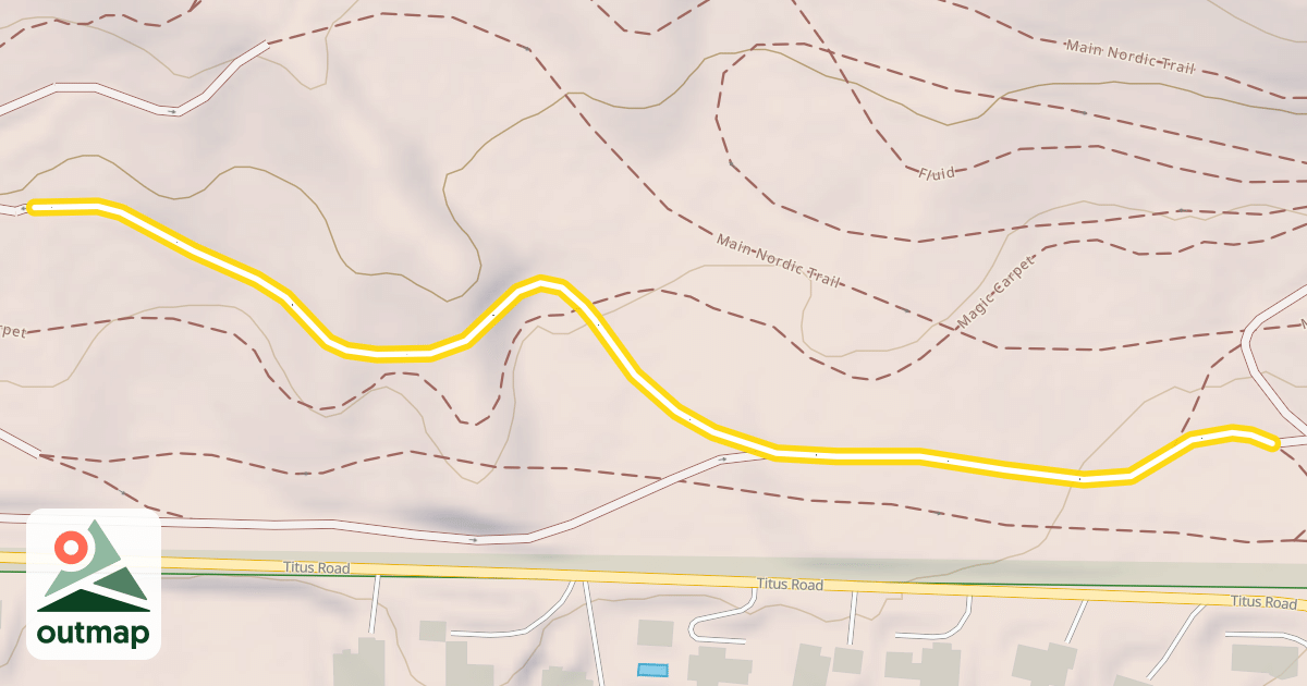 Map of Main Nordic Trail