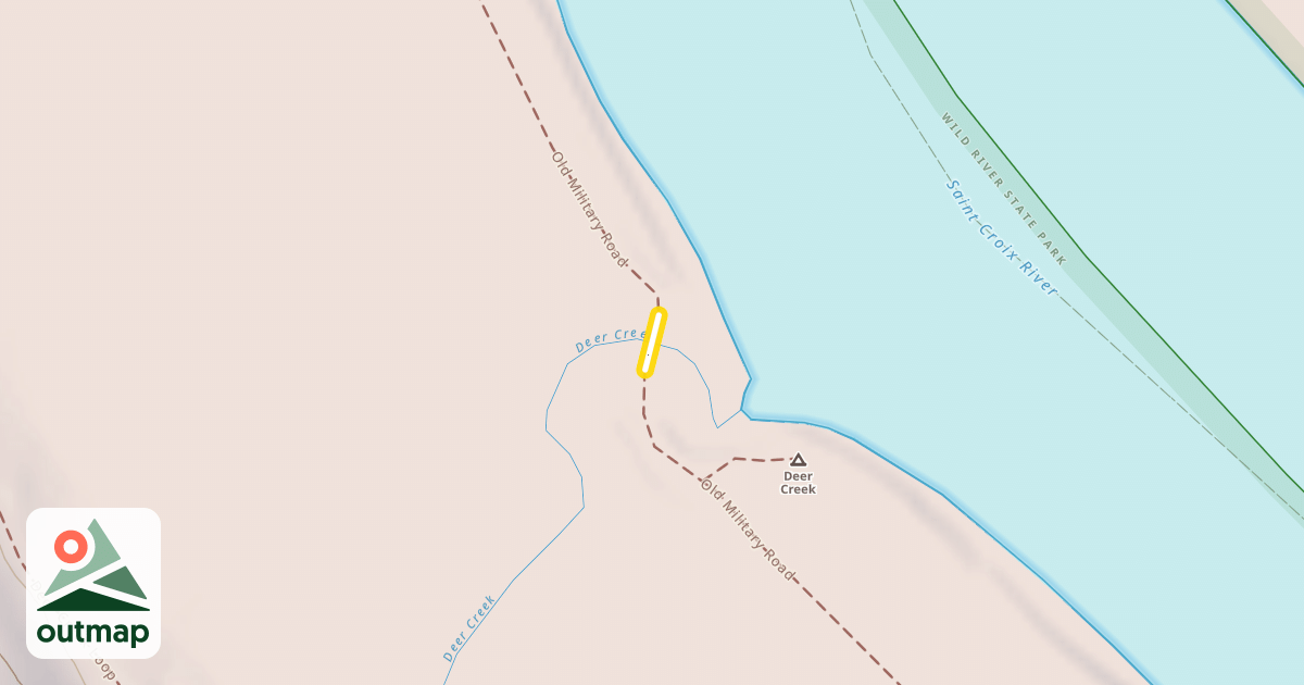 Map of Old Military Road