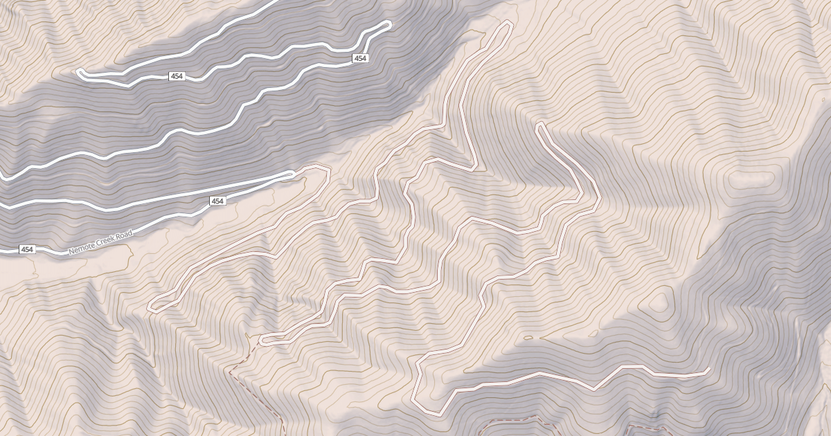 Map preview of NORTH SHERIDAN RIDGE