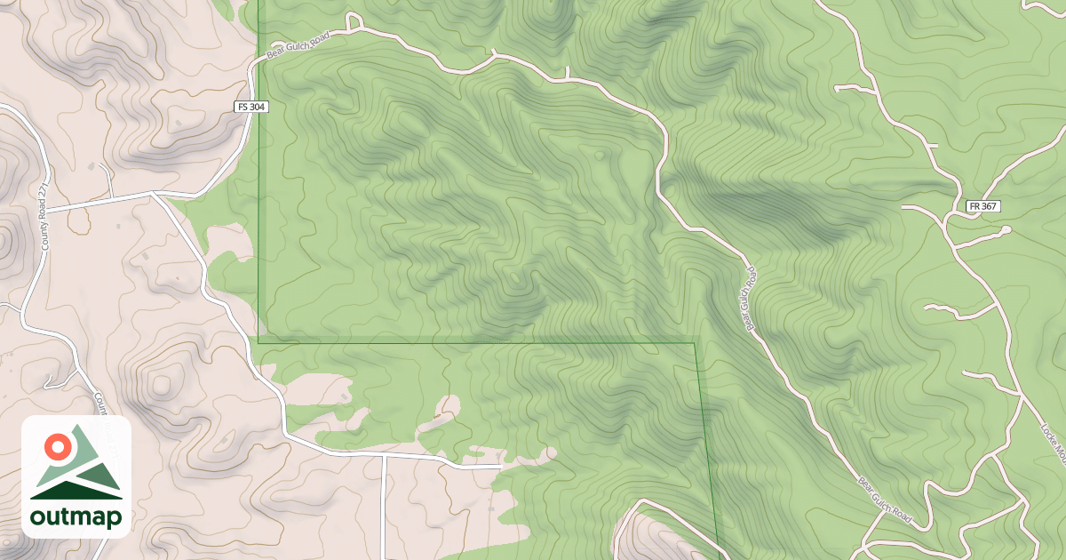 Map of BEAR GULCH