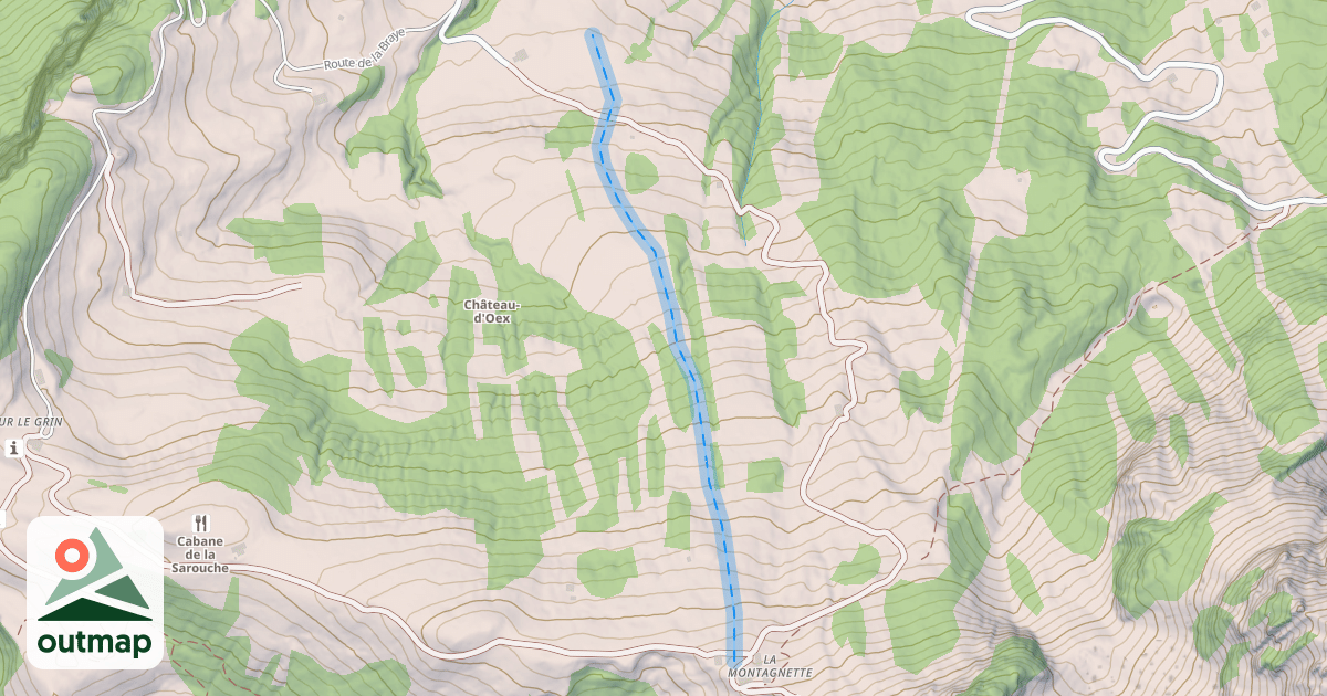 Map of (abandonné) piste 97