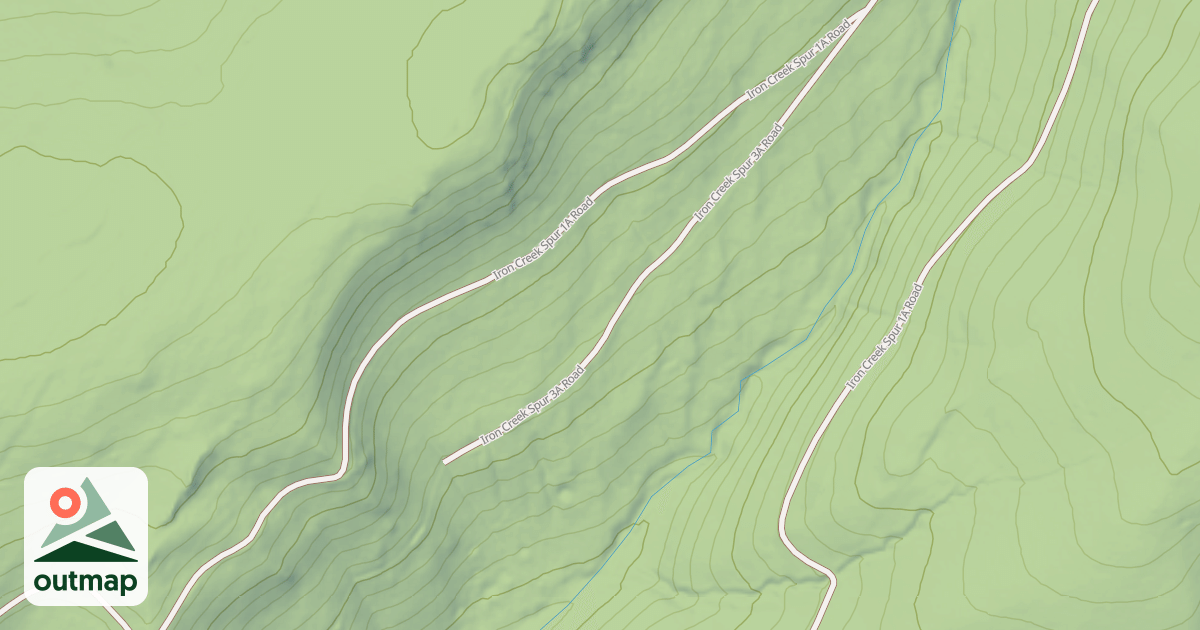 Map of IRON CREEK SPUR 3A