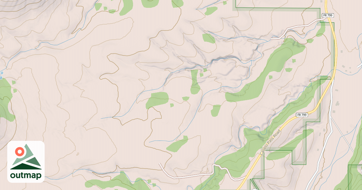 Map of BURRO TANK