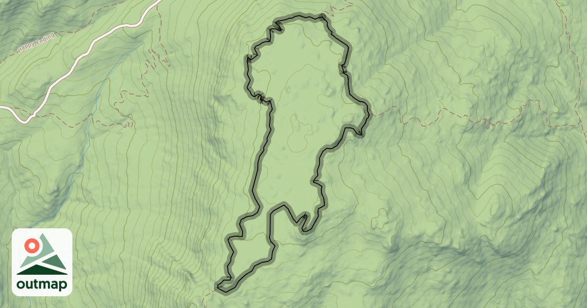 Map of Button Rock Mountain Loop