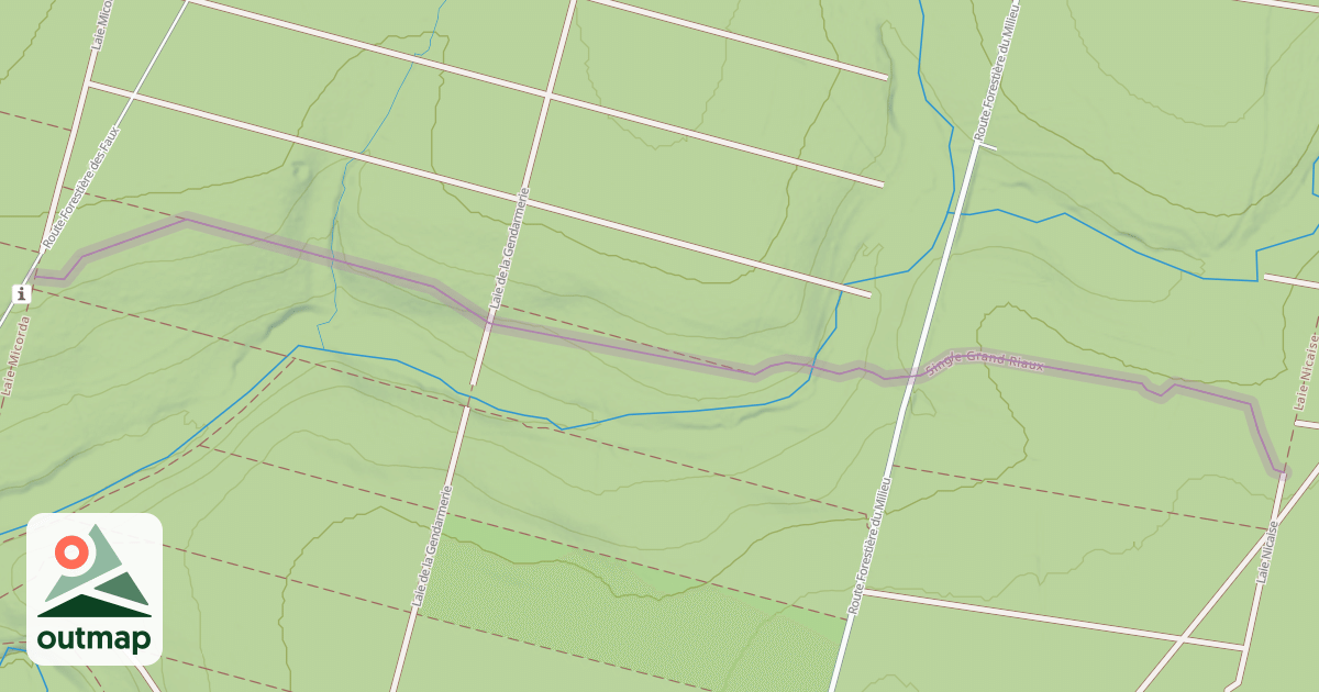 Map of Single Grand Riaux