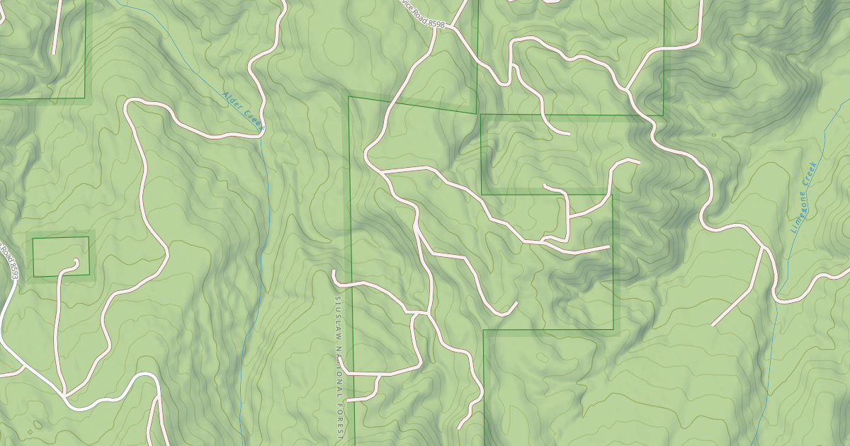 Map preview of USFS Motor Vehicle Use Map Roads {8D092BCB-78FA-4C1A-A78D-C112739E96EB}