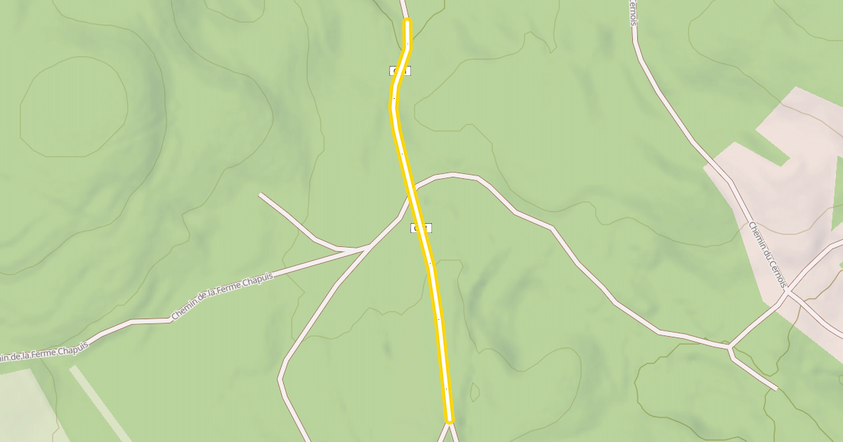 Map preview of Route des Grands Communaux