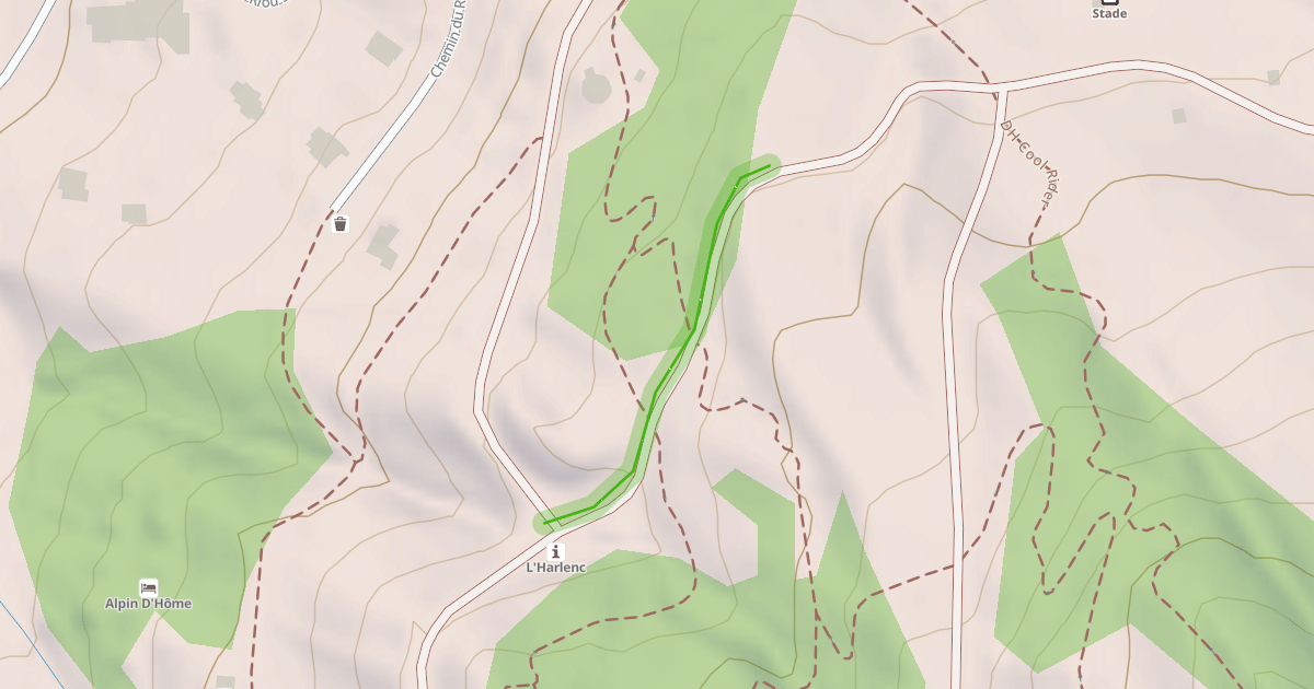 Map preview of Liaison Fontaines-Marmottes