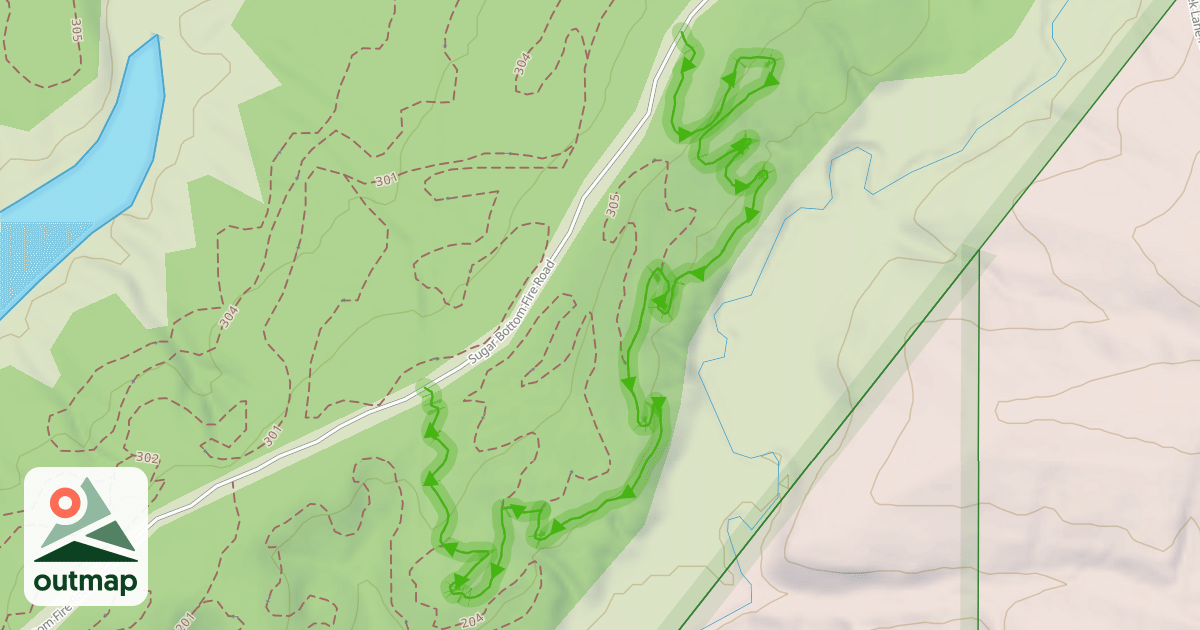 Map of Bike Trail 201