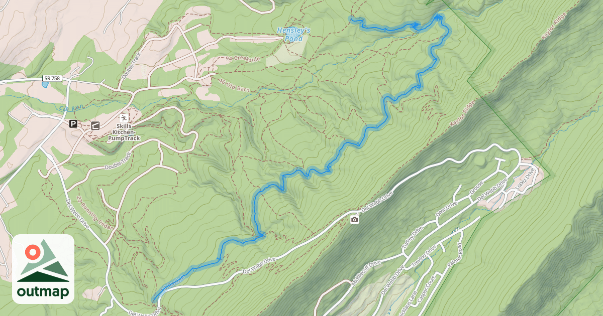 Map of 10 Ravine