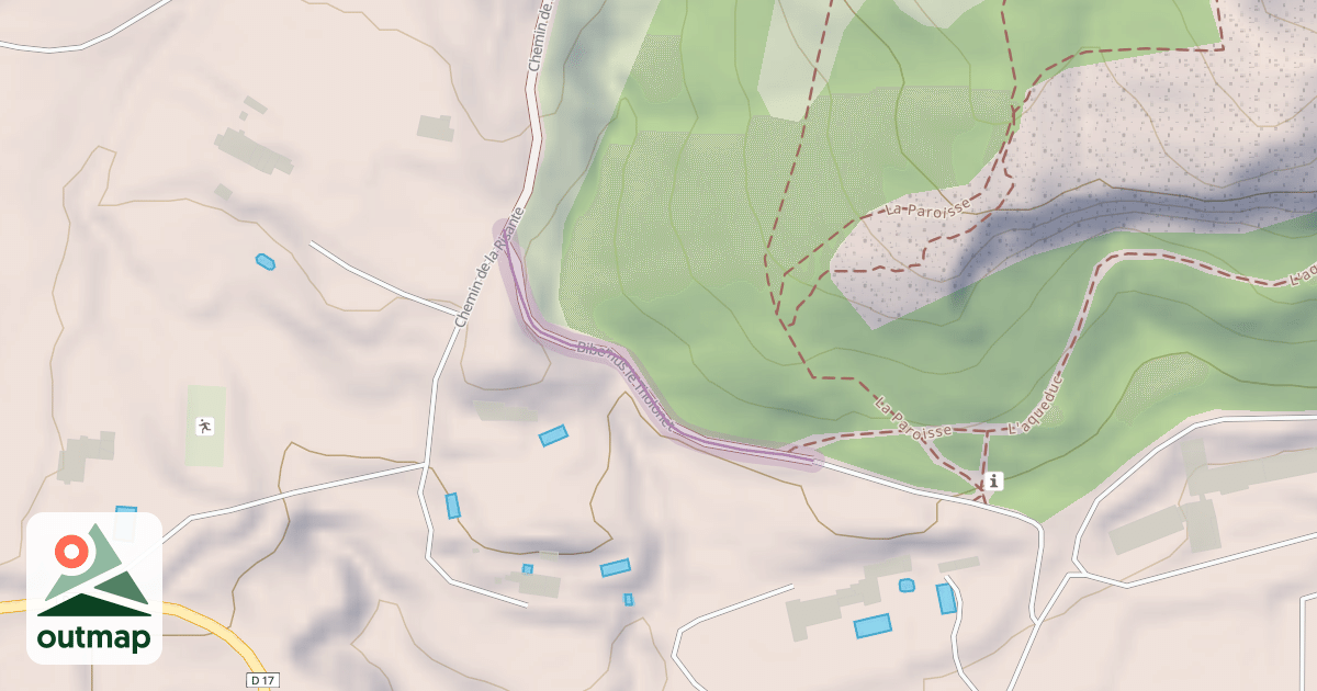 Map of Bibemus le Tholonet
