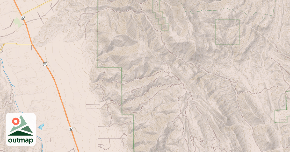 Map of DUNNS/HOME CANYON