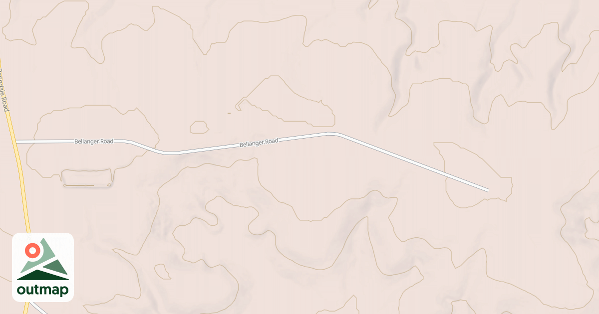 Map of BELLANGER ROAD