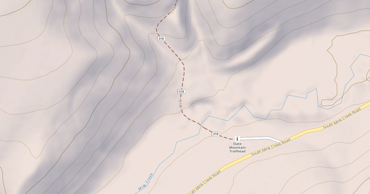 Map preview of Slate Mountain