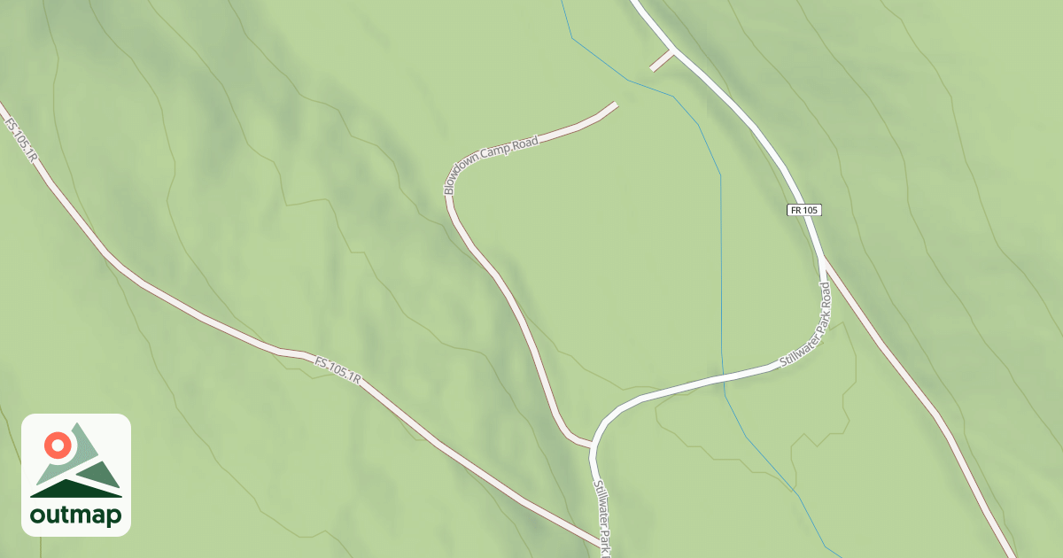 Map of BLOWDOWN CAMP