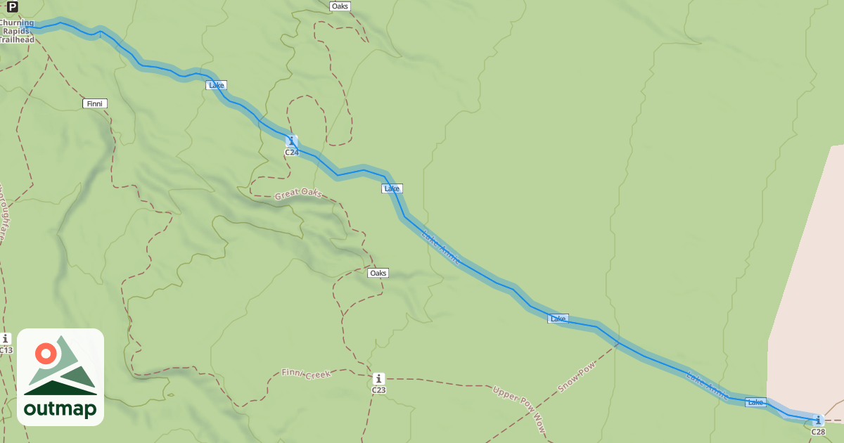 Map of Lake Annie