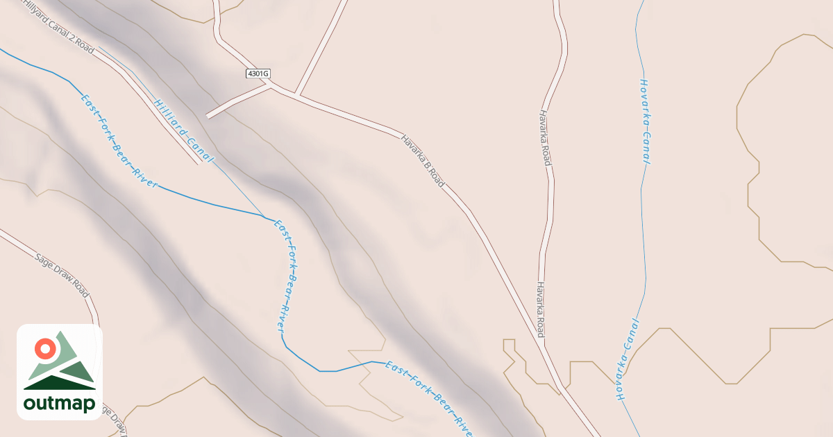 Map of Canal Snowmobile Trail