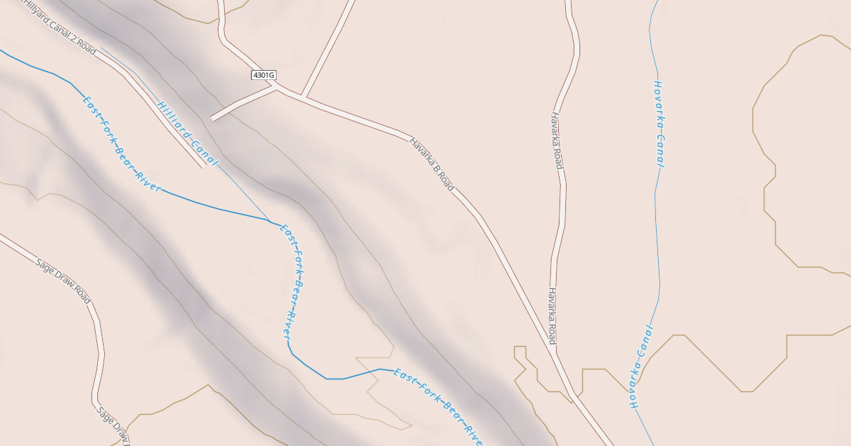 Map preview of Canal Snowmobile Trail