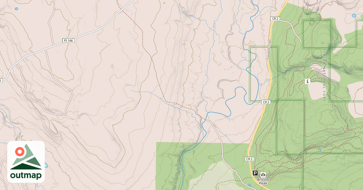 Map of Leveaux Snowmobile Trail
