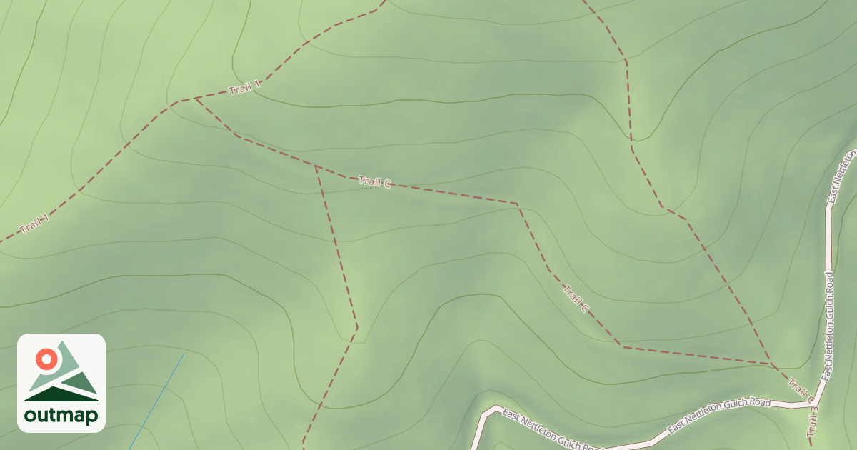 Map of USFS Motor Vehicle Use Map Trails 7848