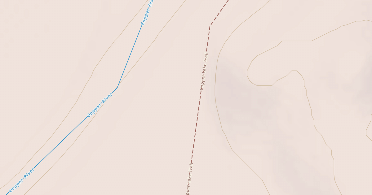 Map preview of Copper Lake Trail