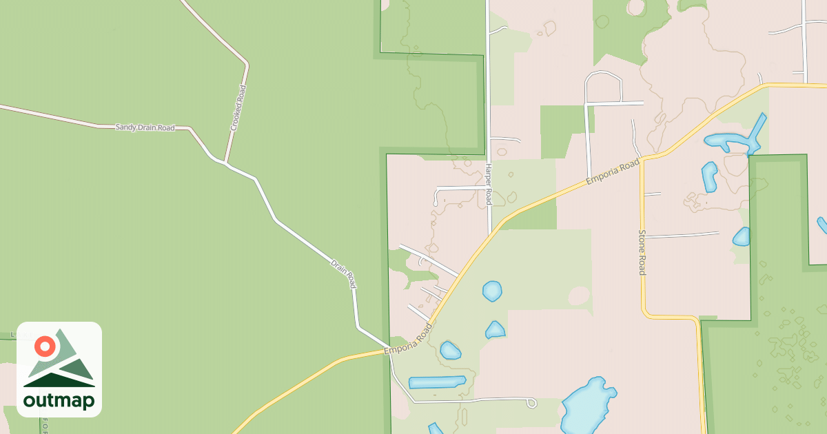 Map of Lake George State Forest Trail