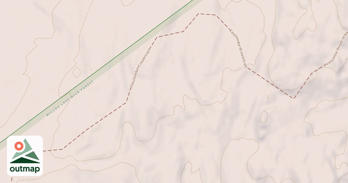Map of Coulombe Creek Trail
