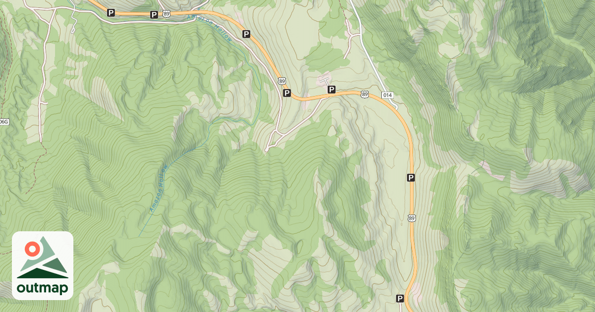 Map of Amazon Hollow Winter Sports