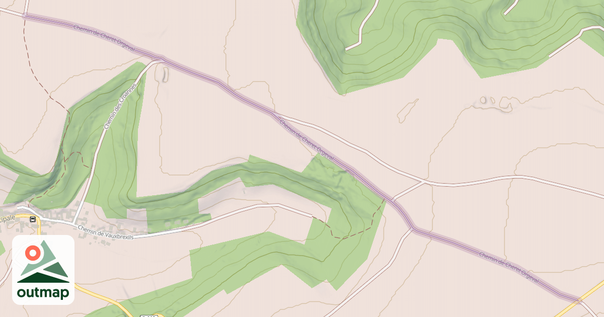Map of Chemin de Cheret Orgeval