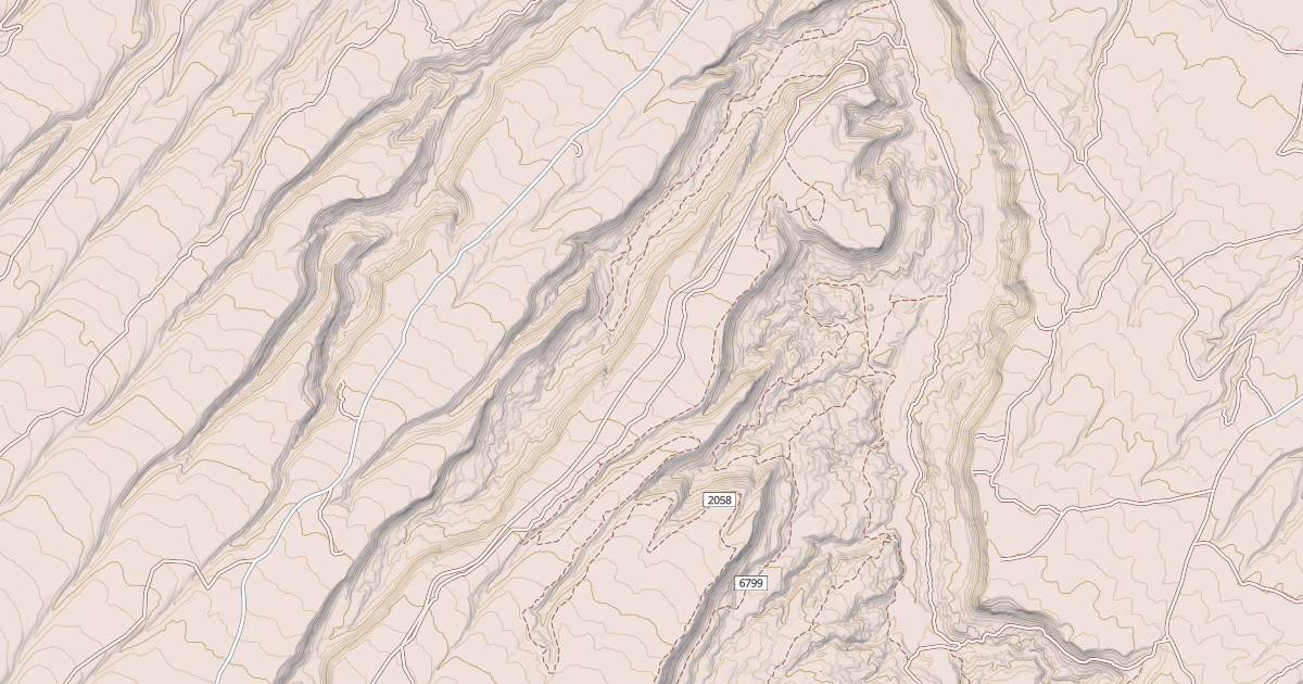 Map preview of BLM National GTLF Public Motorized Roads 57dc0f60-5614-459e-b910-327a2dd1ae28