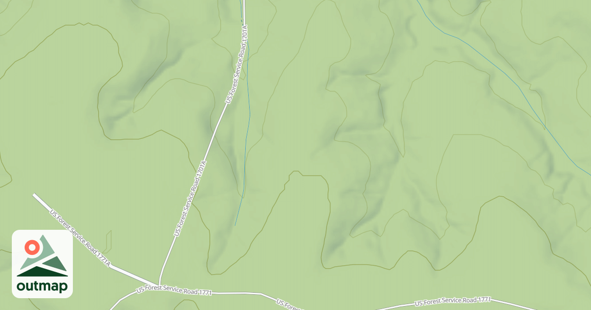 Map of TROUT CEMETERY SPUR AA