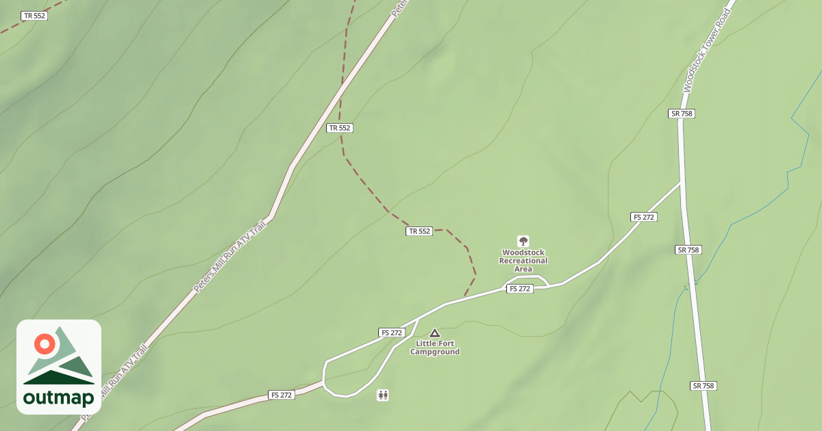 Map of WAGON ROAD