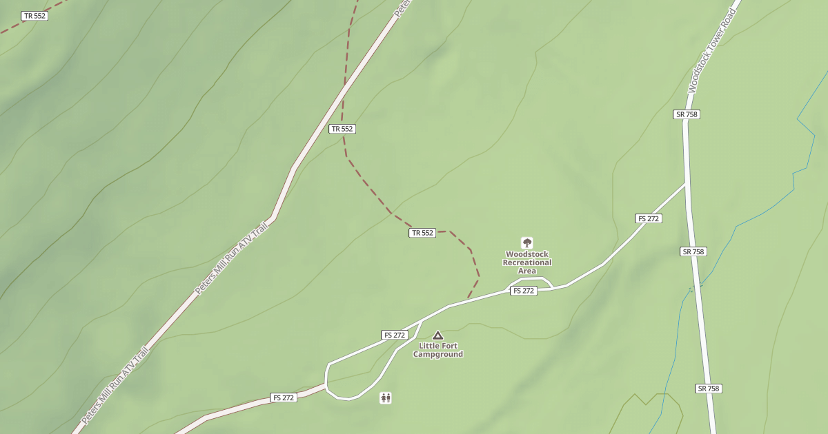 Map preview of WAGON ROAD