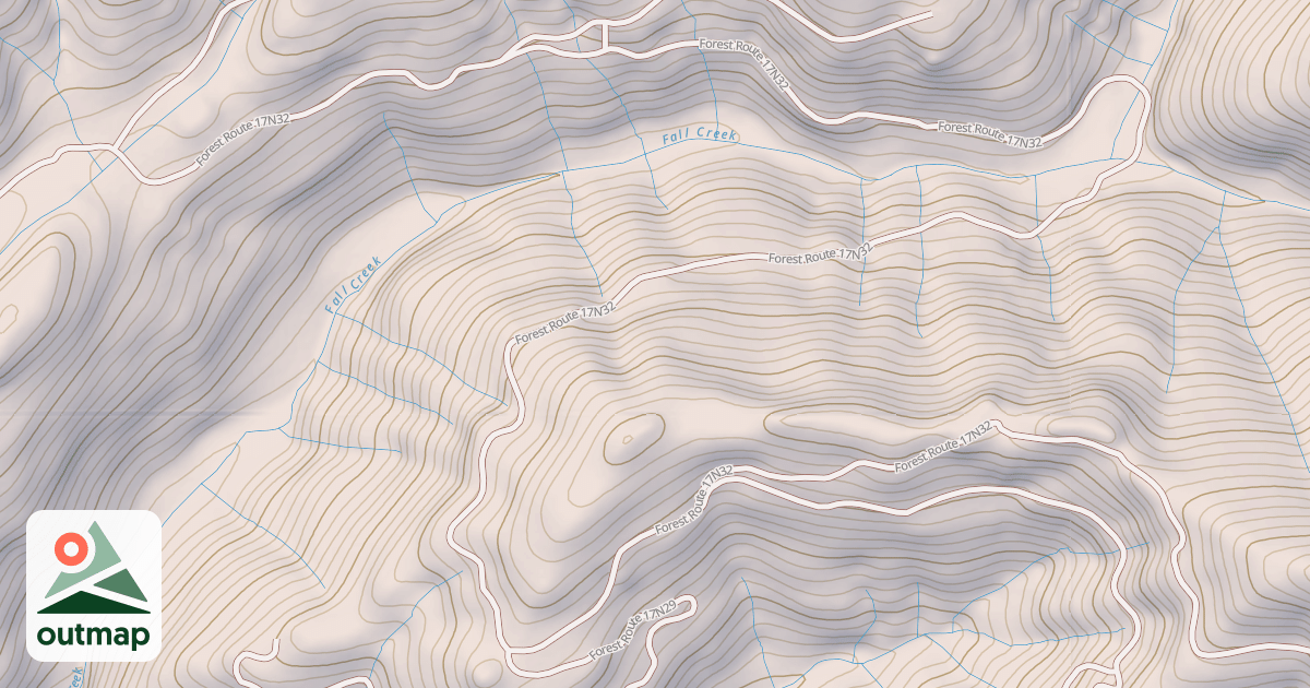 Map of FALL CREEK