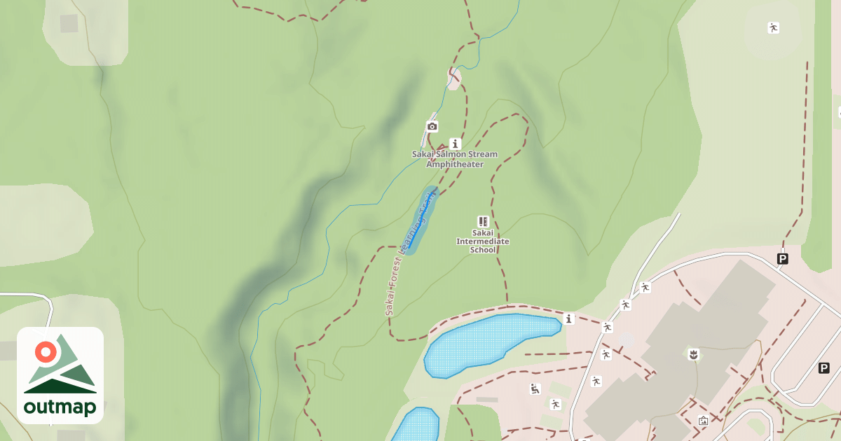 Map of Sakai Forest Learning Trail