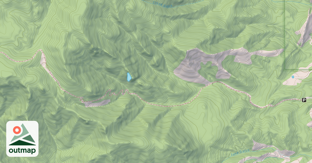 Map of Lewis Creek