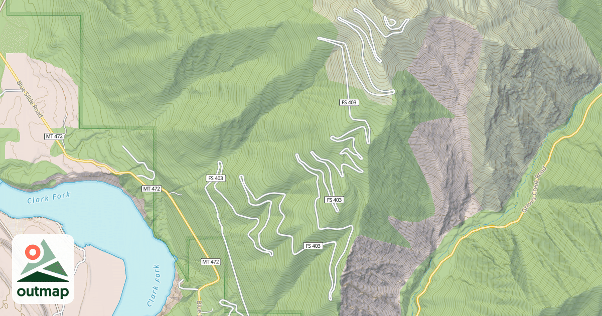 Map of COUGAR PEAK