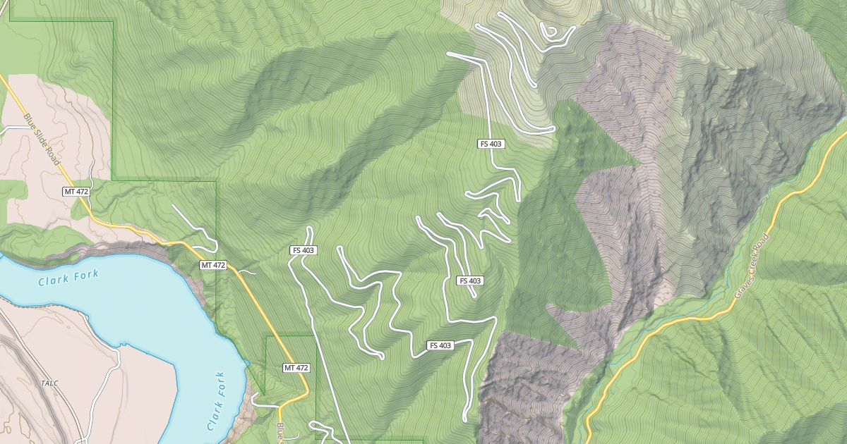 Map preview of COUGAR PEAK