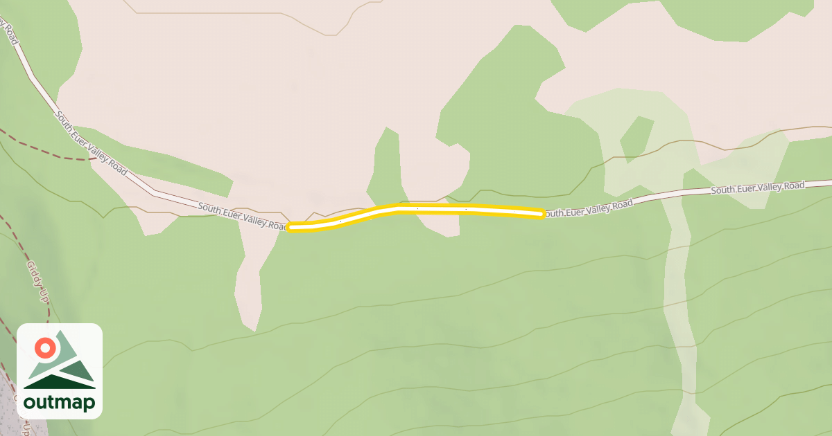 Map of South Euer Valley Road