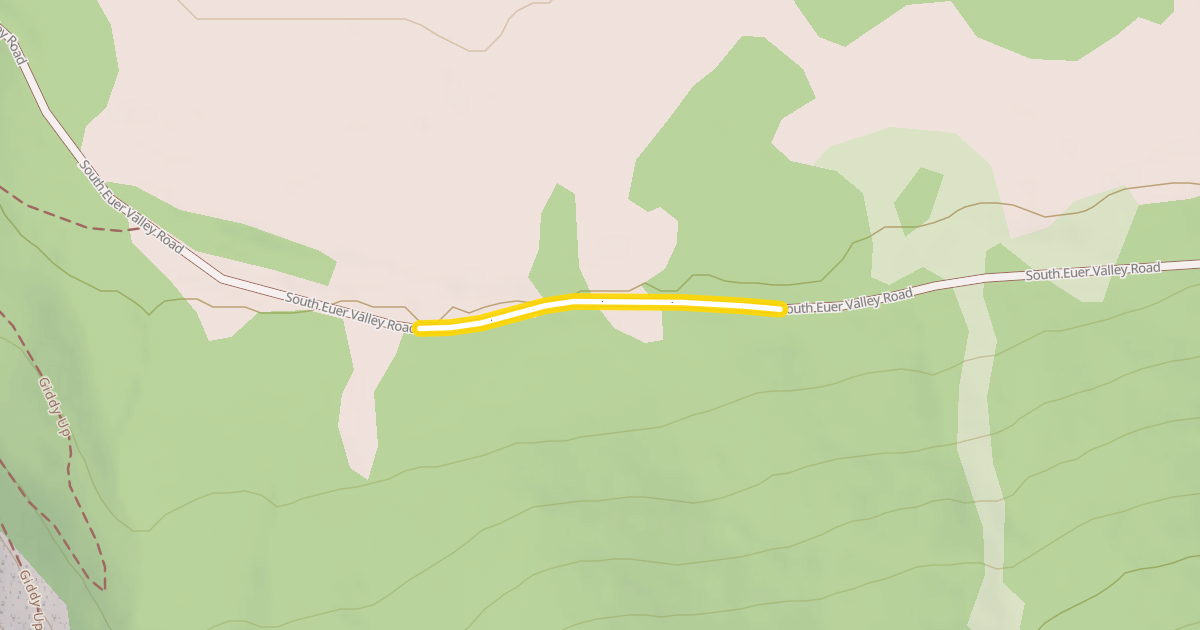 Map preview of South Euer Valley Road