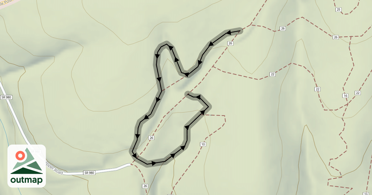 Map of Skeletor Trail