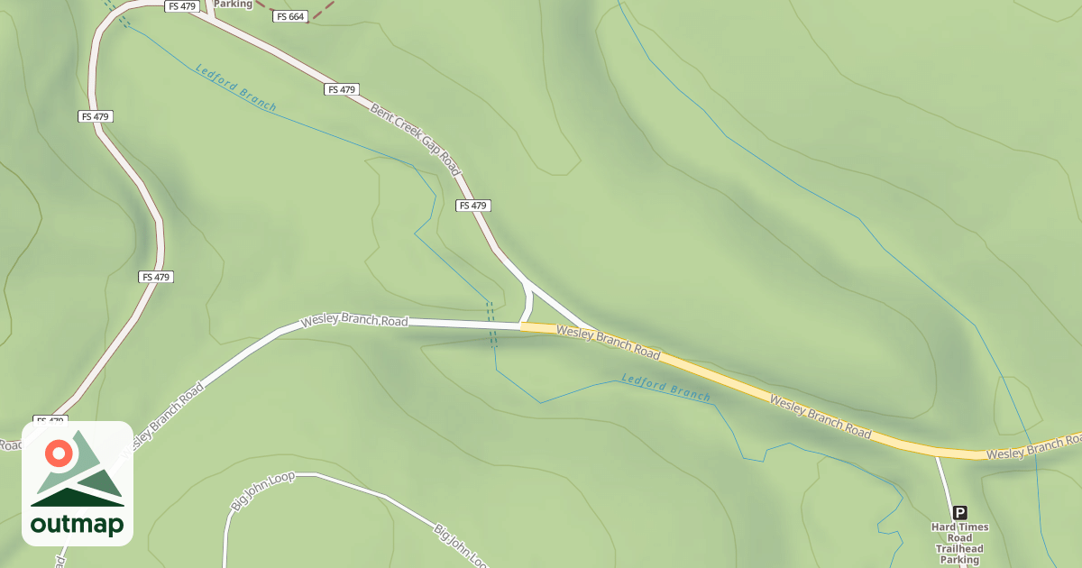 Map of BENT CREEK