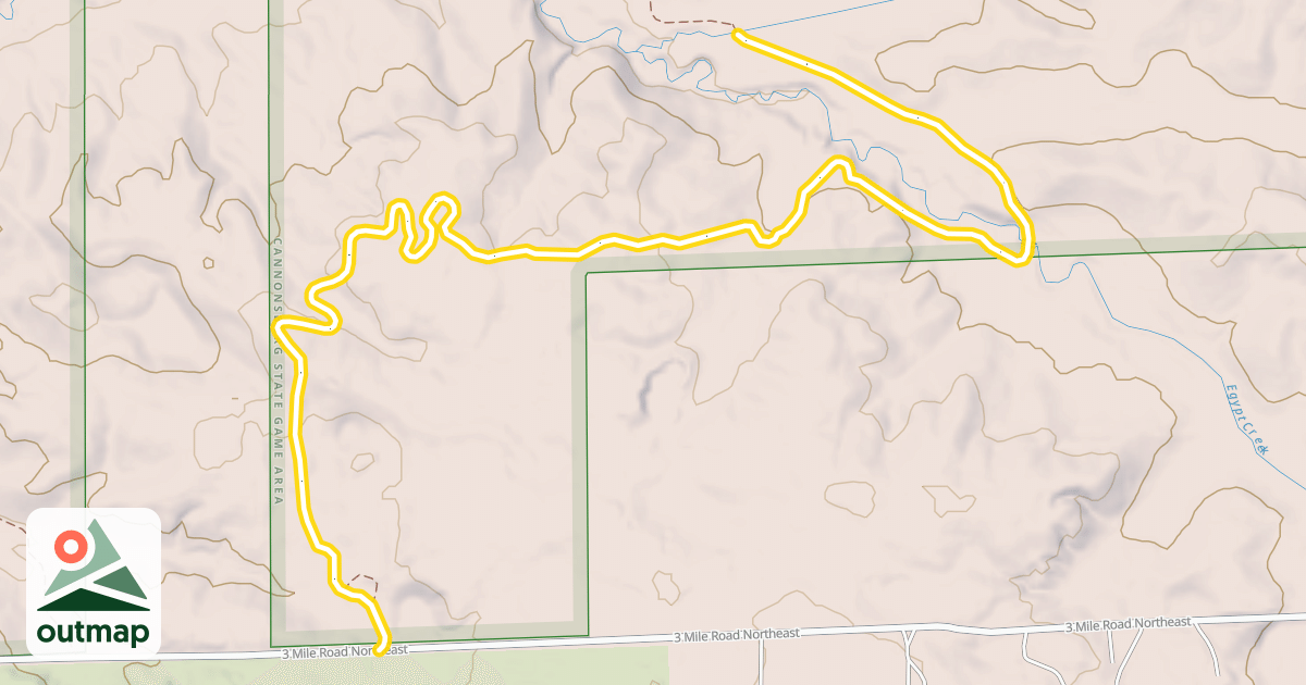 Map of Egypt Valley - Section 3