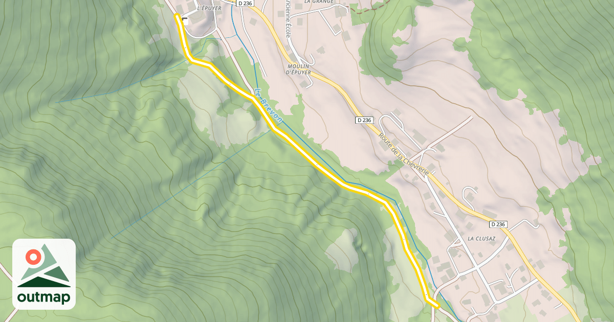Map of Lac de Vallon