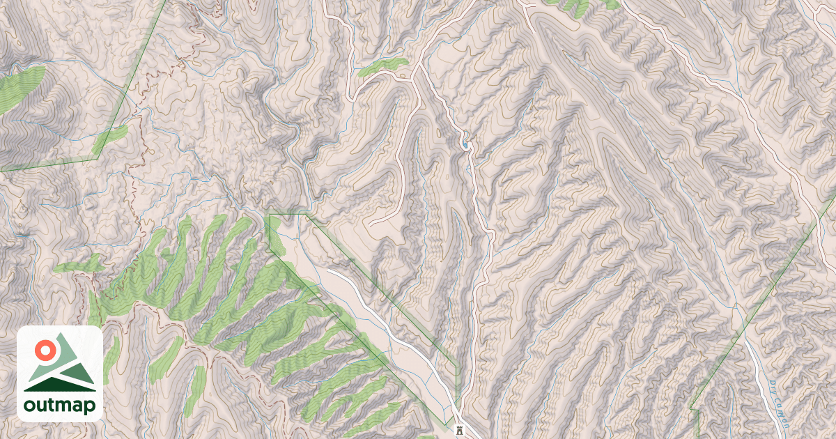Map of BIG CASA DAM