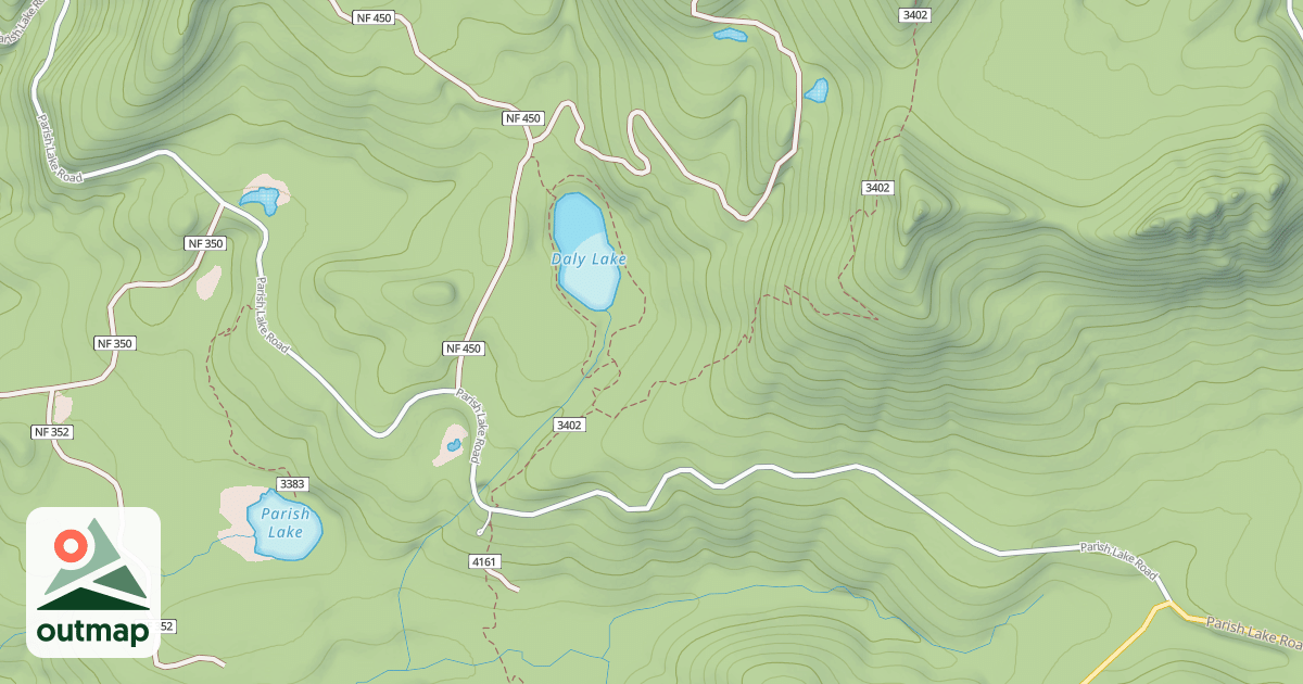 Map of PARRISH LAKE ROAD