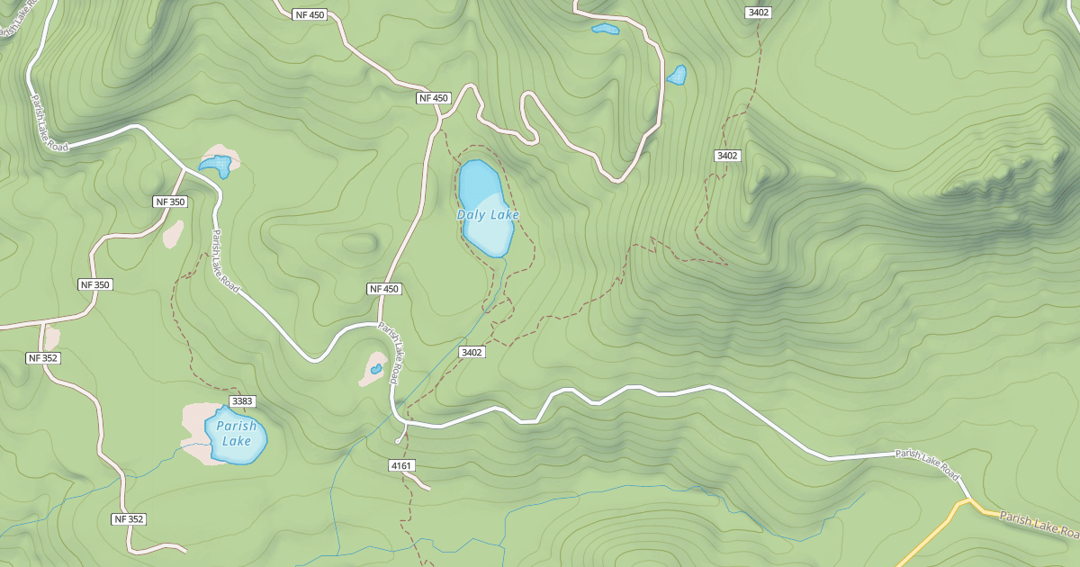 Map preview of PARRISH LAKE ROAD